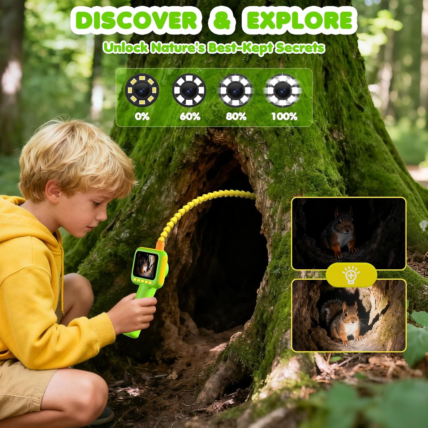 Science Nature - Endoskop untuk Anak-anak, Kamera Ular Borescope