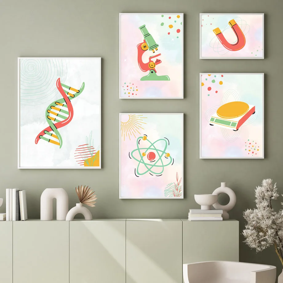 1 Buah Lukisan Kanvas Tanpa Bi - Science Nursery ulasan dan harga