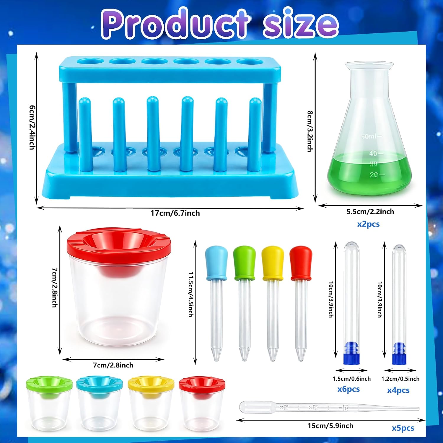 26PCS Kit Eksperimen Sains Ana - Chemistry Set Beginner ulasan dan harga