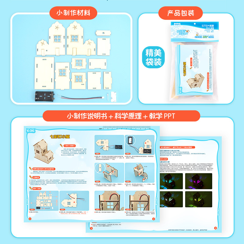 Model rumah menyala buatan tan - Science Diy Model ulasan dan harga